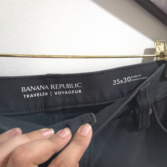 Banana Republic | Men's Dark Grey Pant 35x30 Slim Fit - Picture 5 of 10